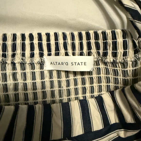 Altar'd State Black and Cream Strapless Dress - Picture 4 of 5